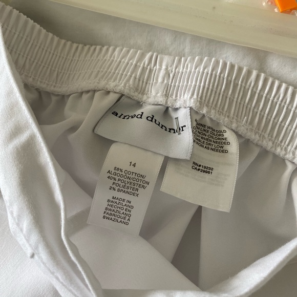 Alfred Dunner Size 14 spandex stretch white - Picture 7 of 9